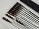 Набір шампурів в тубусі Венге, (6 штук, 2 люля-кебаб, подвійний шампур, овочевий шампур, вилка-ніж для зняття) NB-2310 фото 3